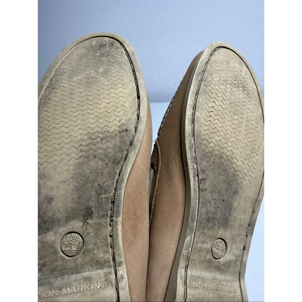 Timberland Men’s Sz 11 Classic Boat Shoes Tan Leather See Description